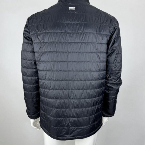 Independent Trading Company Puffer Jacket Mens XL EUC Lightweight Full Zip Black - Picture 15 of 16